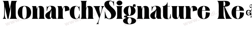 MonarchySignature Re字体转换